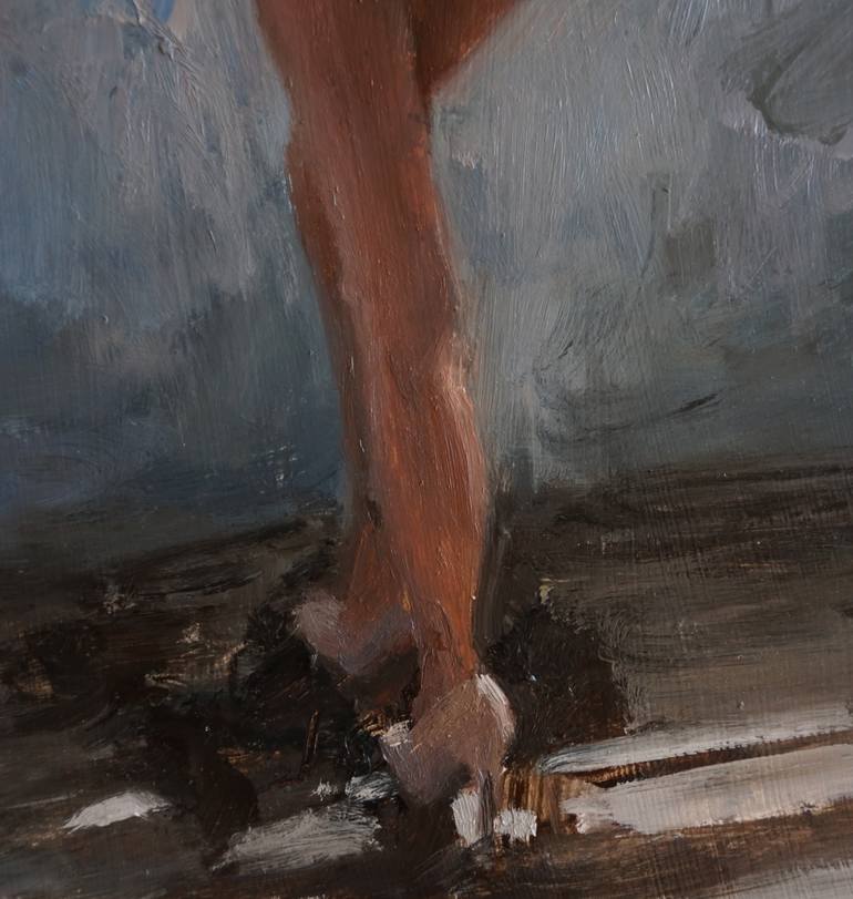 Original Figurative Nude Painting by Leonardi Manuel