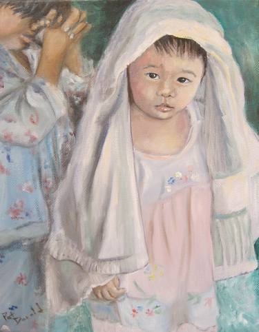 Original Fine Art Children Paintings by Patricia Donald