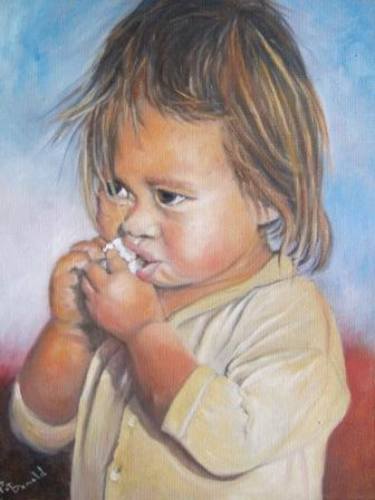 Original Fine Art Children Paintings by Patricia Donald