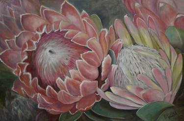 Original Fine Art Floral Paintings by Patricia Donald