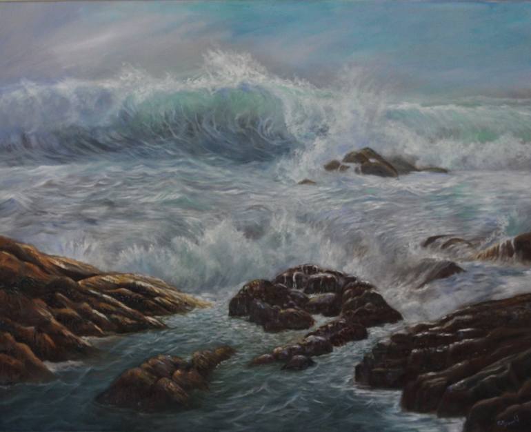 Original Fine Art Seascape Painting by Patricia Donald