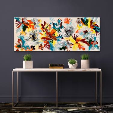 Original Abstract Expressionism Floral Paintings by Veronica Vilsan