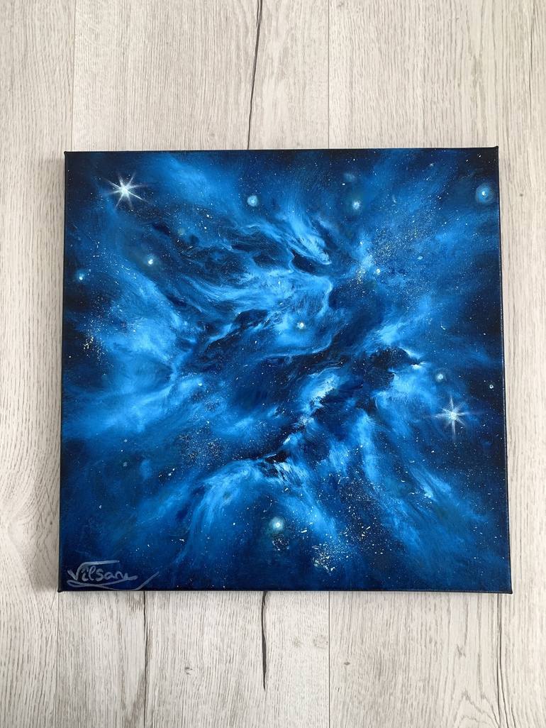 Original Outer Space Painting by Veronica Vilsan