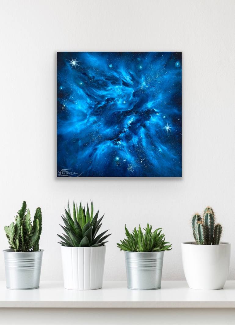 Original Outer Space Painting by Veronica Vilsan