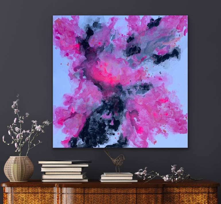 Original Abstract Expressionism Abstract Painting by Veronica Vilsan