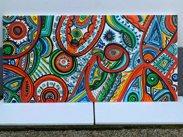 Original Abstract Expressionism Abstract Painting by Veronica Vilsan