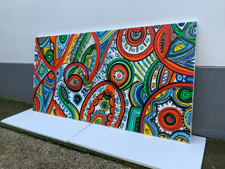 Original Abstract Expressionism Abstract Painting by Veronica Vilsan