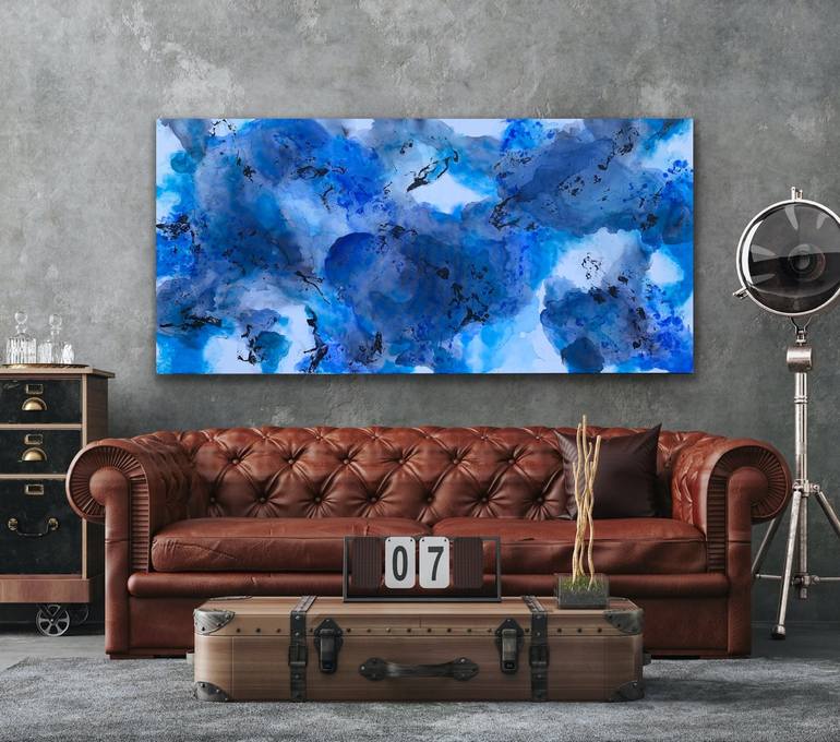 Original Abstract Expressionism Nature Painting by Veronica Vilsan