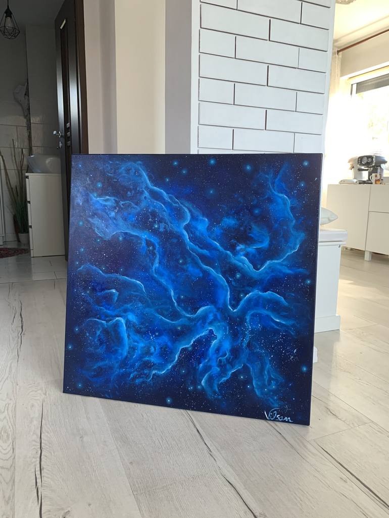 Original Outer Space Painting by Veronica Vilsan