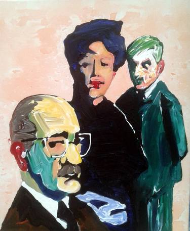 Print of Expressionism Portrait Paintings by Juan Mozos