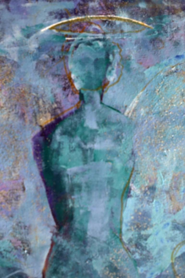 Original Abstract Expressionism Abstract Mixed Media by Dara Daniel