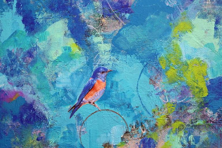 Original Painterly Abstraction Nature Painting by Dara Daniel