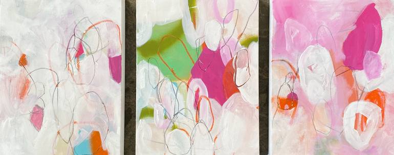 Original Abstract Expressionism Abstract Painting by Mary Rousseaux