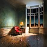 Interior with floor lamp by Tasos Chonias