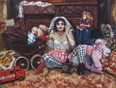Print of Figurative Pop Culture/Celebrity Paintings by Rosso Emerald Crimson