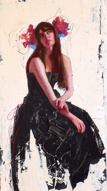 Print of Figurative Portrait Paintings by Rosso Emerald Crimson