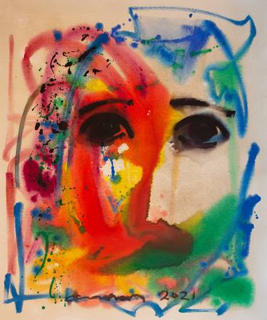 Print of Expressionism Portrait Paintings by Canan Bayraktar