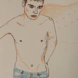 Emotional Man in Jeans by Fritzsch Anneliese