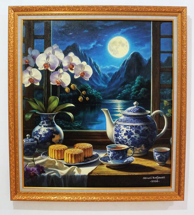 Original Realism Still Life Painting by Seruni Bodjawati