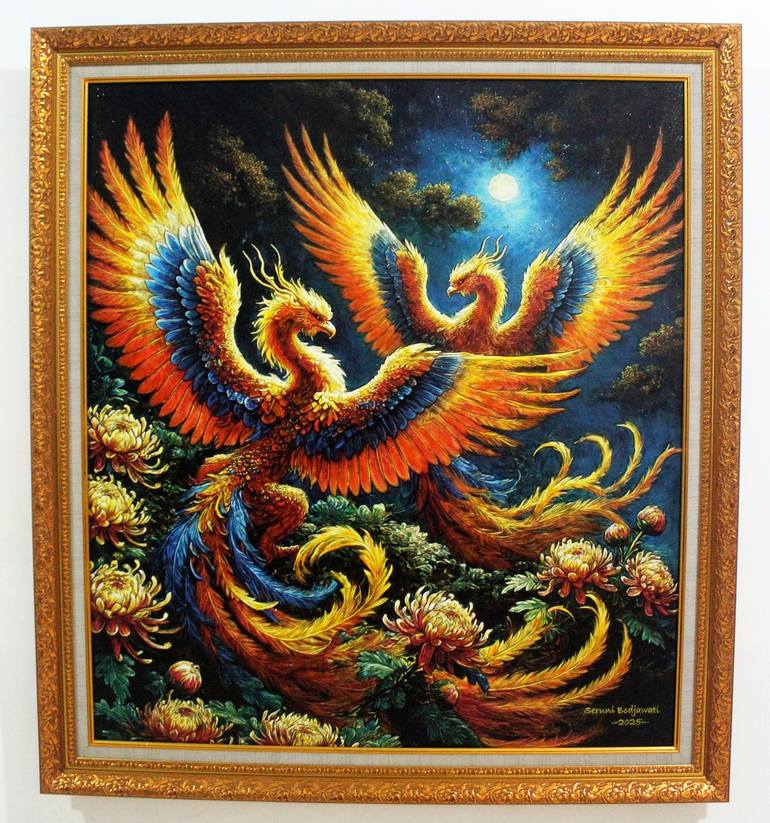 Original Realism Love Painting by Seruni Bodjawati