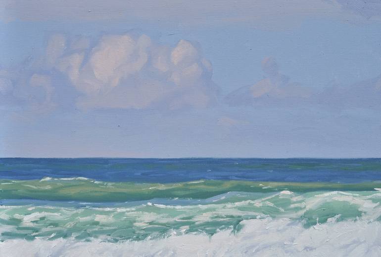 Original Seascape Painting by ANNE BAUDEQUIN