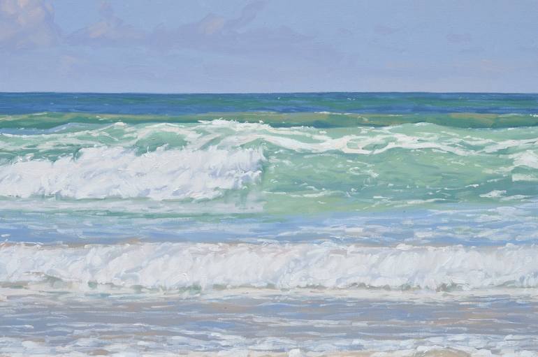 Original Seascape Painting by ANNE BAUDEQUIN