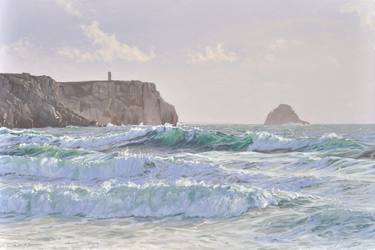 Print of Impressionism Beach Paintings by ANNE BAUDEQUIN