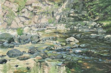 Original Impressionism Landscape Paintings by Anne Baudequin