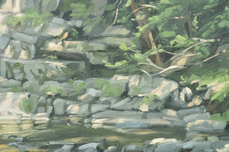 Original Impressionism Landscape Painting by Anne Baudequin