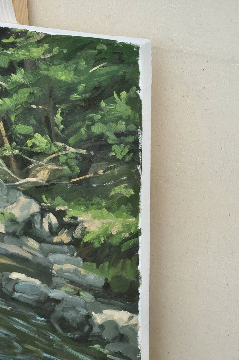 Original Impressionism Landscape Painting by Anne Baudequin