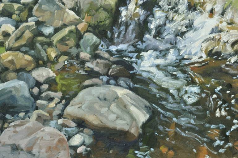 Original Impressionism Landscape Painting by Anne Baudequin