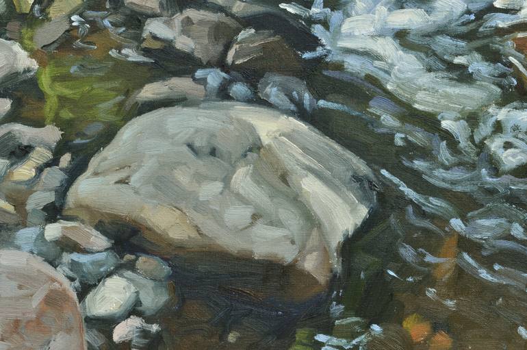 Original Impressionism Landscape Painting by Anne Baudequin