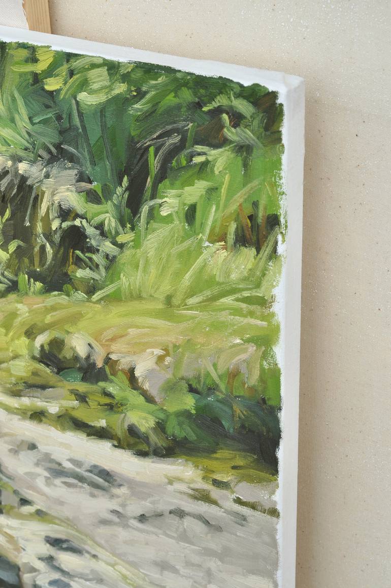 Original Impressionism Landscape Painting by Anne Baudequin