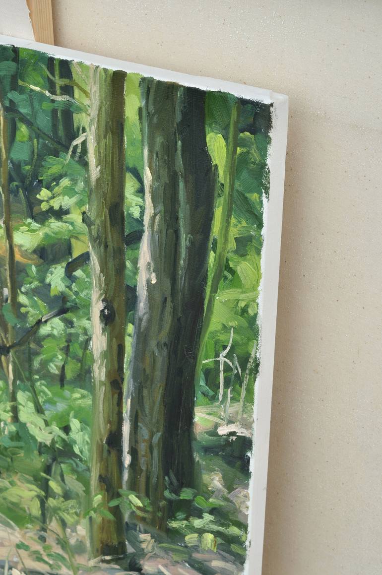 Original Impressionism Landscape Painting by Anne Baudequin