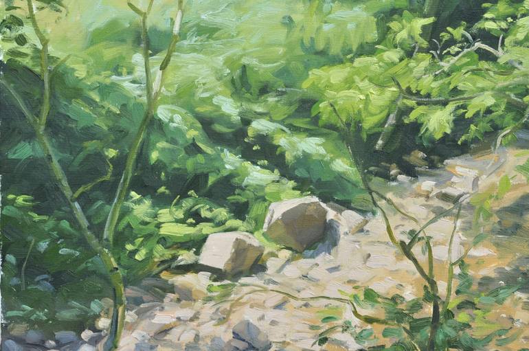 Original Impressionism Landscape Painting by Anne Baudequin