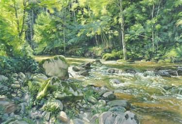 Original Impressionism Landscape Paintings by Anne Baudequin