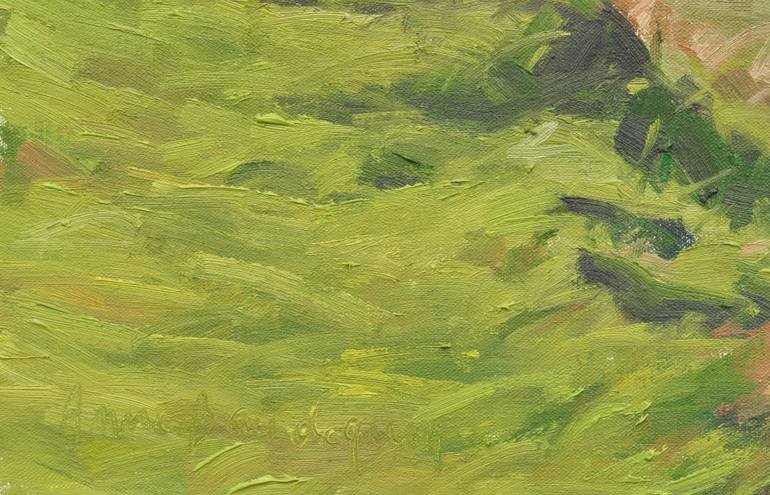 Original Impressionism Beach Painting by Anne Baudequin