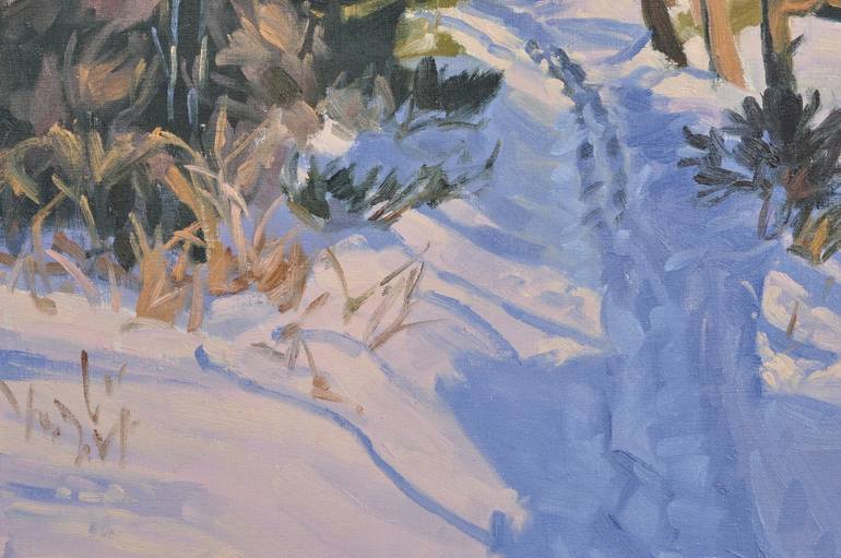 Original Figurative Landscape Painting by Anne Baudequin