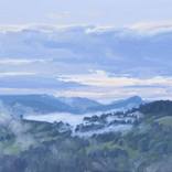 June 22, Morning Mists over the Mountains by ANNE BAUDEQUIN