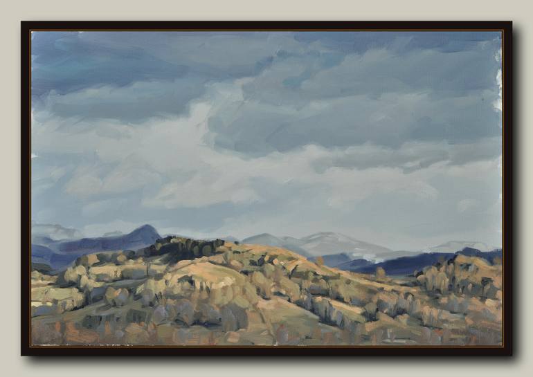 Original Impressionism Landscape Painting by Anne Baudequin