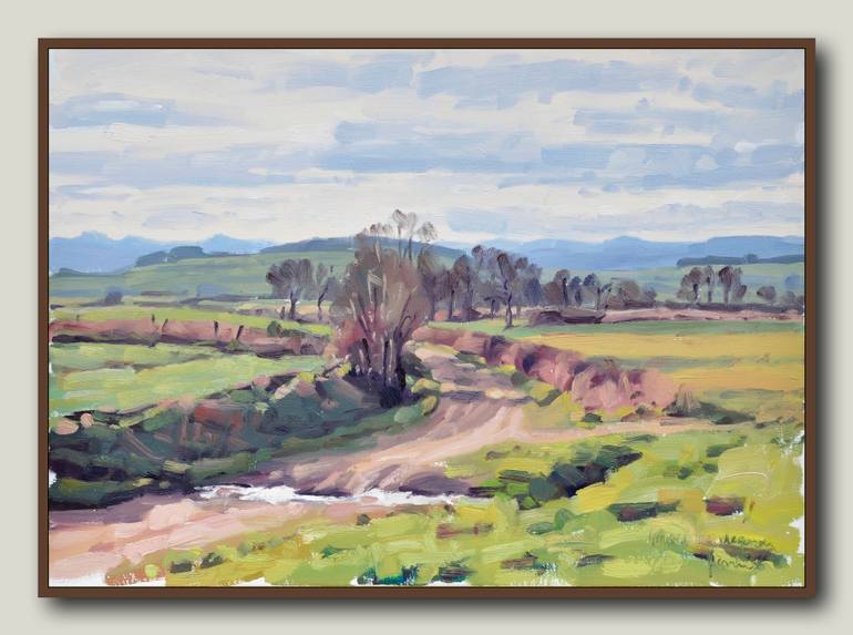 Original Figurative Landscape Painting by Anne Baudequin