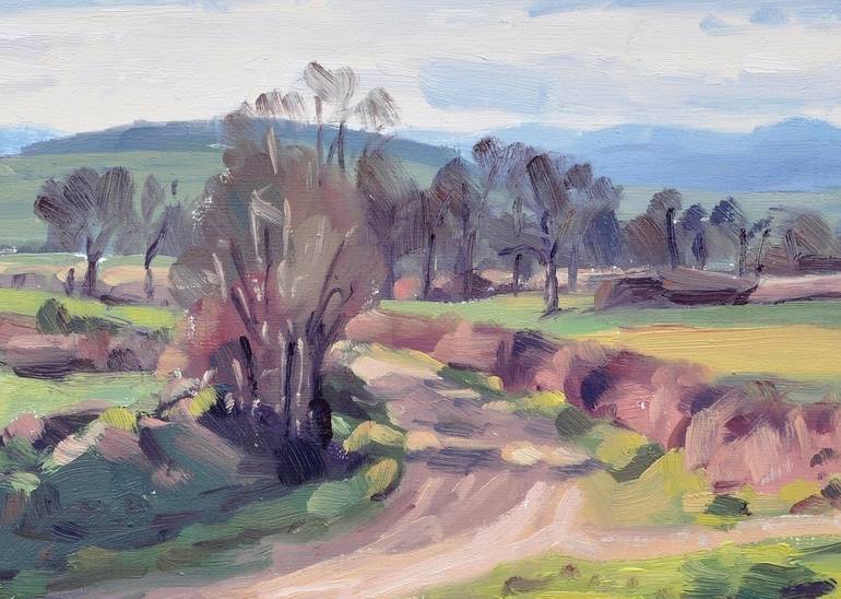 Original Figurative Landscape Painting by Anne Baudequin