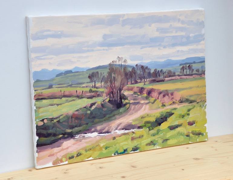 Original Figurative Landscape Painting by Anne Baudequin