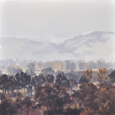 Print of Figurative Landscape Paintings by ANNE BAUDEQUIN