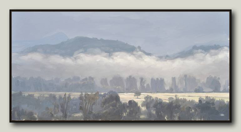 Original Fine Art Landscape Painting by ANNE BAUDEQUIN