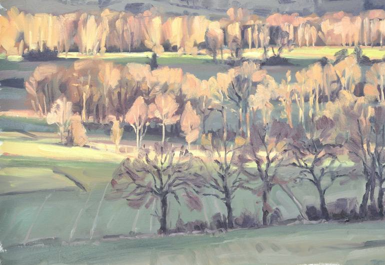 Original Landscape Painting by ANNE BAUDEQUIN