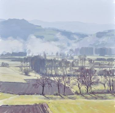 Original Fine Art Landscape Paintings by ANNE BAUDEQUIN