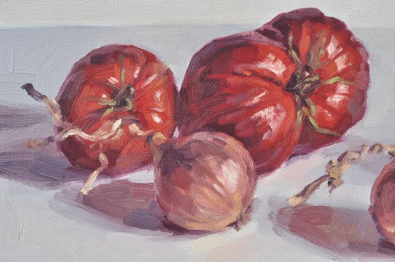 Original Figurative Food Painting by ANNE BAUDEQUIN