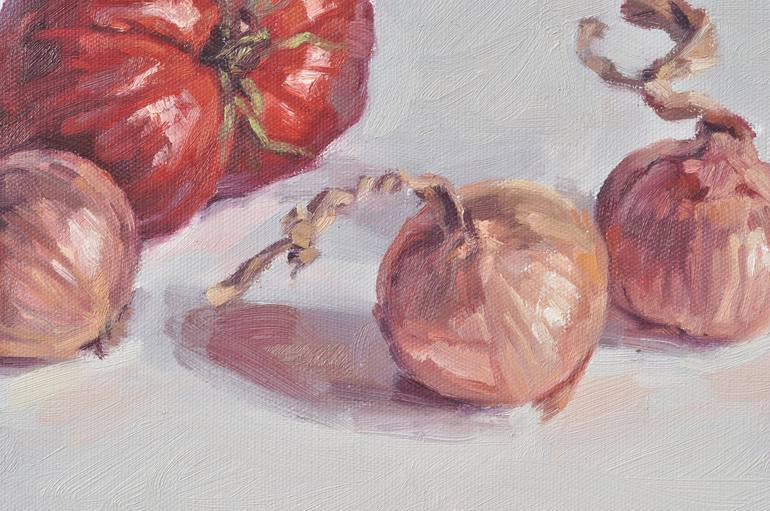 Original Figurative Food Painting by ANNE BAUDEQUIN