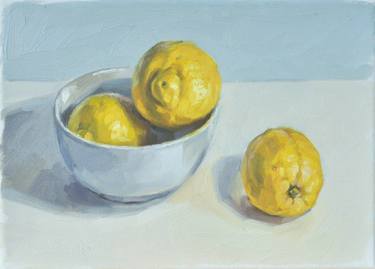 Original Still Life Paintings by ANNE BAUDEQUIN
